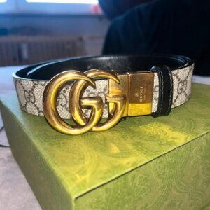 Gucci Double G Reversible Belt Sz 90cm